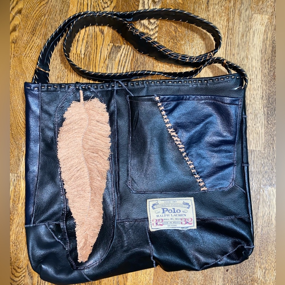 Handmade Leather Boho Tote